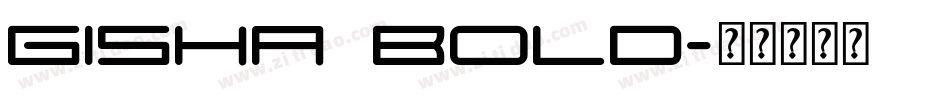 Gisha Bold字体转换